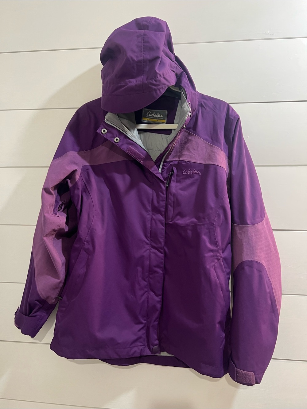 Cabela's Women's Medium Two-Tone Purple Ski Jacket Winter Rain